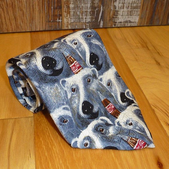 Men's Coca Cola Bear Tie - Picture 1 of 7